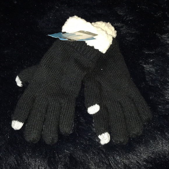 Touch Tech Gloves with Sherpa Trim - Picture 2 of 2